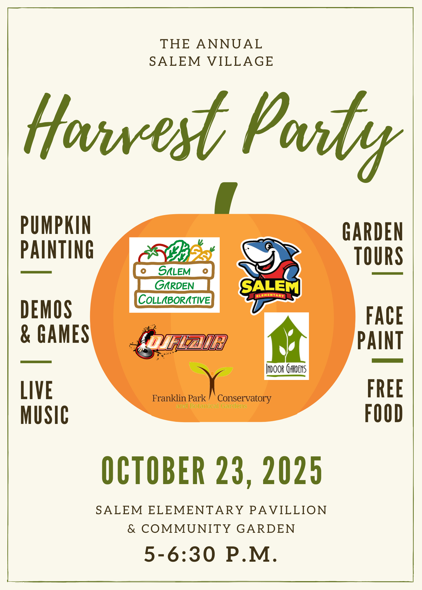 Harvest Party Flyer